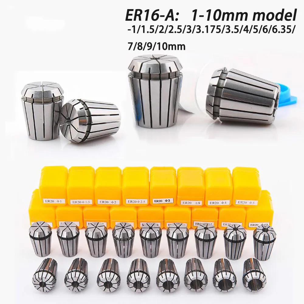 

CNC Spring Collet Chuck Set ER16 1-10mm for CNC Milling Lather Tool Holder