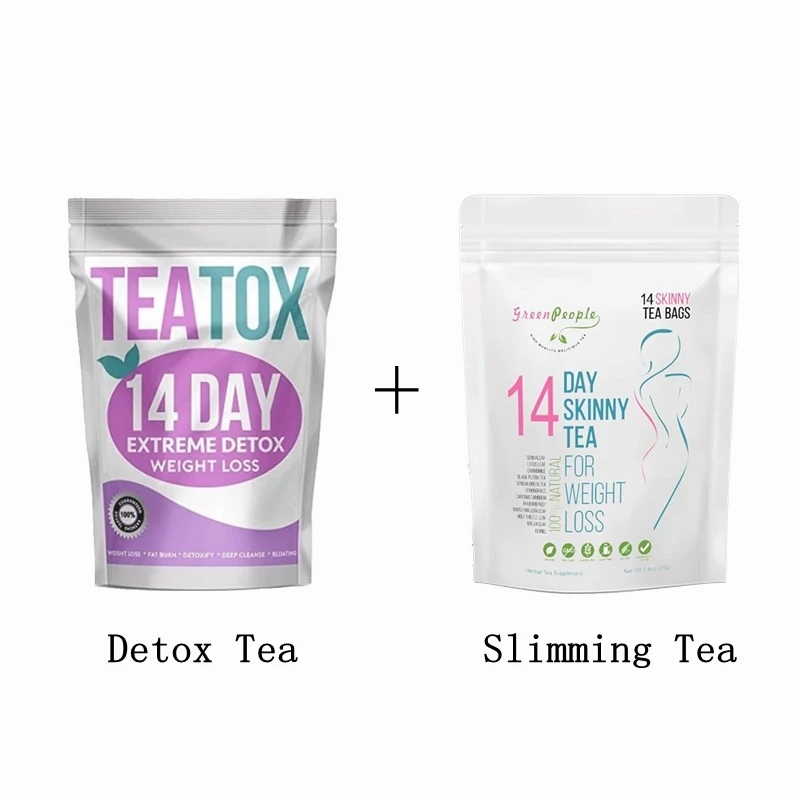 

14 Days Fat Burning Slimming & Detox Teabags for Weight Losing Healthy Skinny Teabags Men and Women Skin Care Products