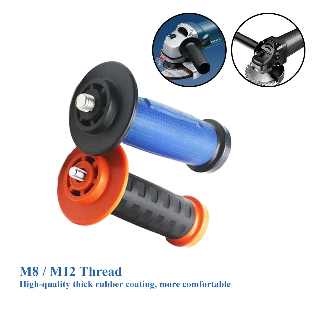 

8mm/12mm Thread Auxiliary Side Non-slip Handle For Angle Grinder Black M8 M12