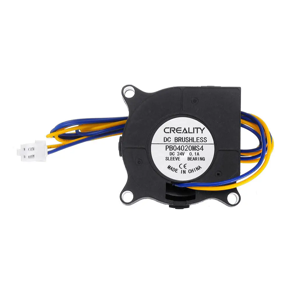 Creality 40*40*20mm DC24V 0.1A 7600 RPM High Speed Brushless 4020 Blower Nozzle Cooling Fan For CR-10S PRO 3D Printer parts
Creality 40*40*20mm DC24V 0.1A 7600 RPM High Speed Brushless 4020 Blower Nozzle Cooling Fan For CR-10S PRO 3D Printer parts