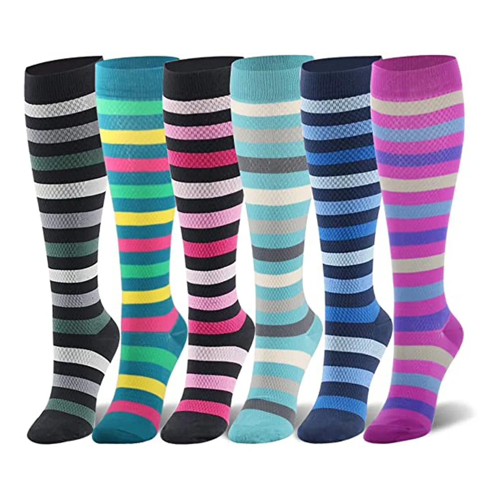 

Men Women Compression Socks 15-20 Mmhg Professional Athletic Nursing Socks Fit Running Flight Travel Outdoor Hiking Cycling Men