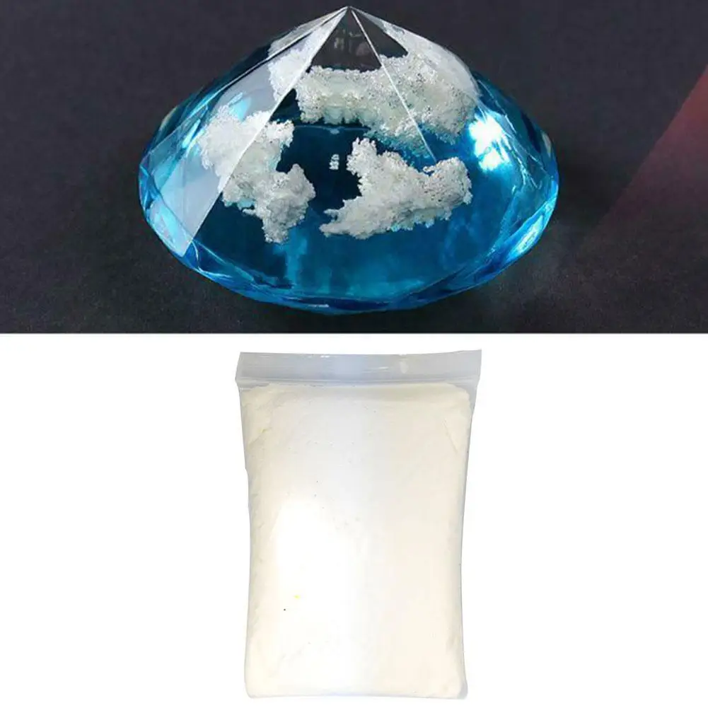 

100g/bag Paper Clay Resin Filling DIY Handmade White Cloud Filler Crystal Epoxy Jewelry Accessories Imitation Cloud Making Mud