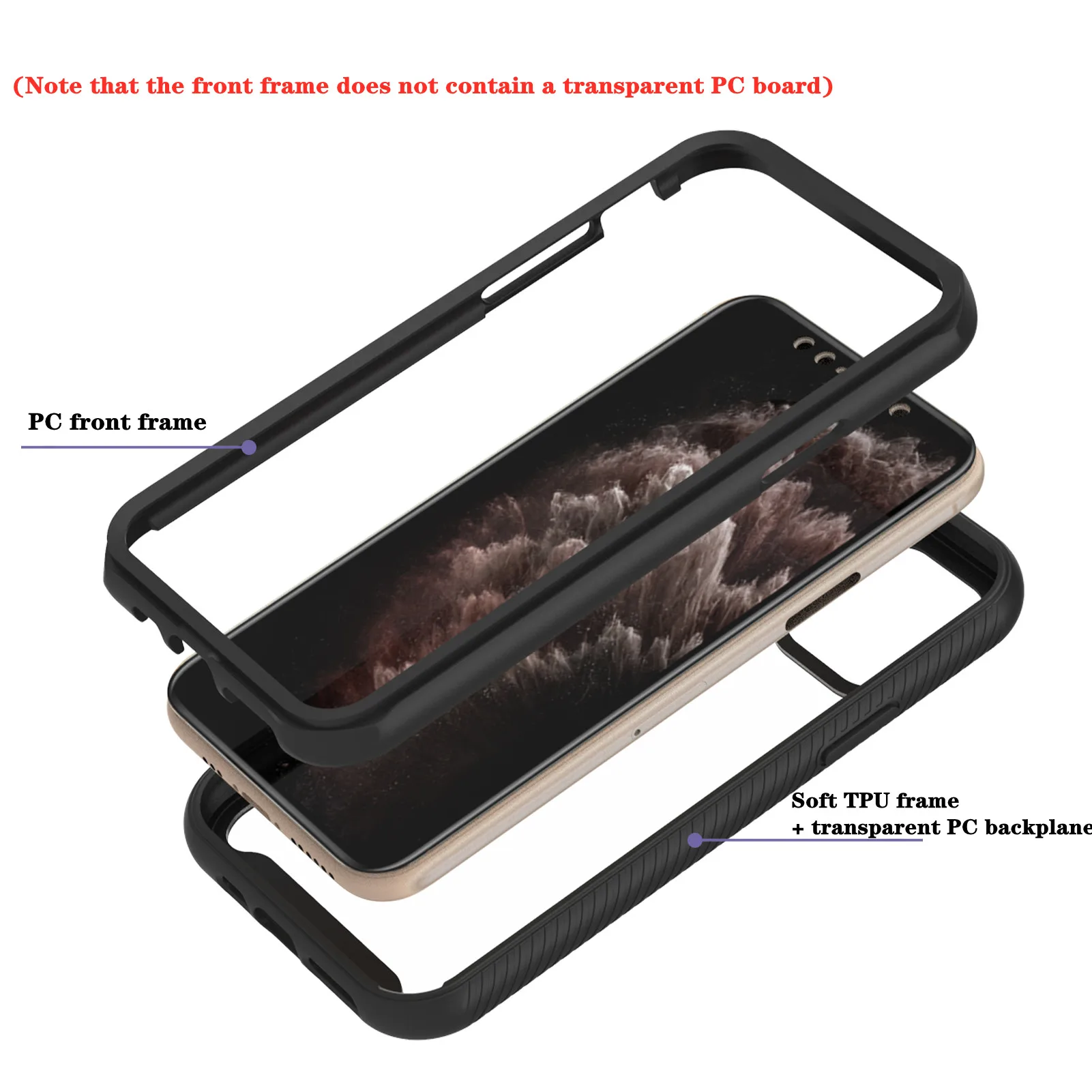 Shockproof Phone Case for Galaxy S20 FE Note 20 Ultra A51 A71 5G UW A31 A21 S10 Plus Clear Back Cover Double Layer Bumper Funda