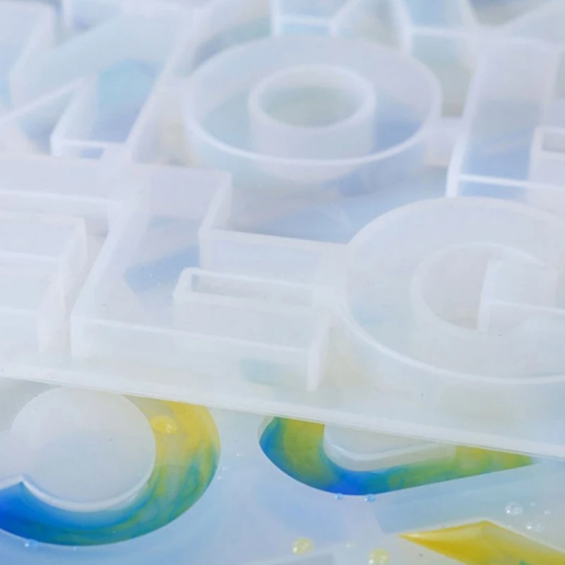 

1 Set Crystal Epoxy Resin Mold Alphabet Letter Number Pendants Casting Silicone Mould DIY Crafts Jewelry Making Tools