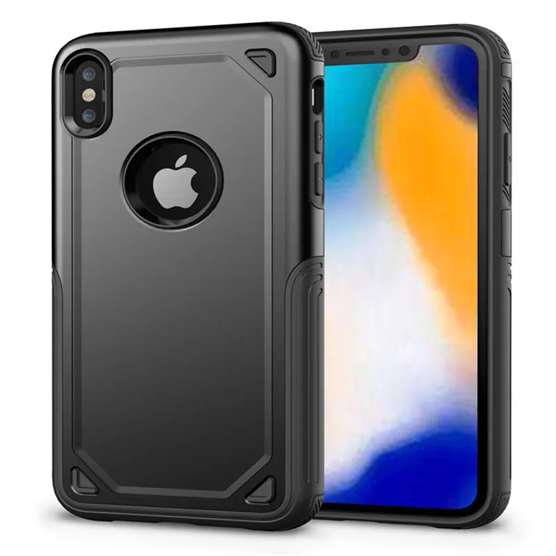 

Power armor mobile phone case two-in-one armor fall protection cover tpu+tpe back cover for iPhone x/xs 7 8