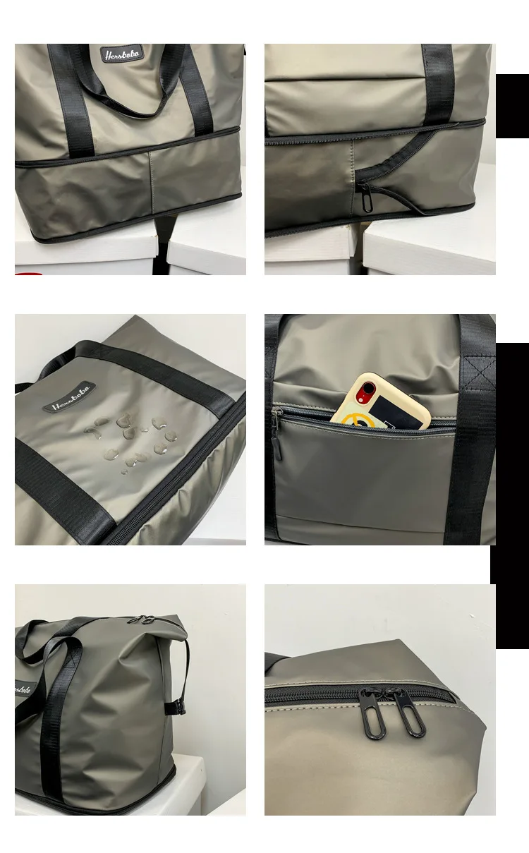 Waterproof Large Capacity Oxford Travel Bag Unisex Zipper Fitness Gym Storage Handbag Shoulder Messenger Bags Duffle Luggage