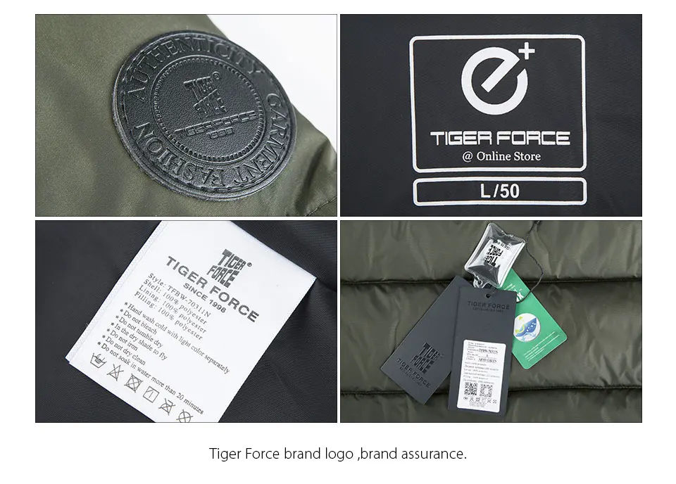 TIGER FORCE зимняя мужская куртка мужская на подкладке пальто Мужская s парка весна осень теплая куртка мужская повседневная куртка с капюшоном верхняя одежда