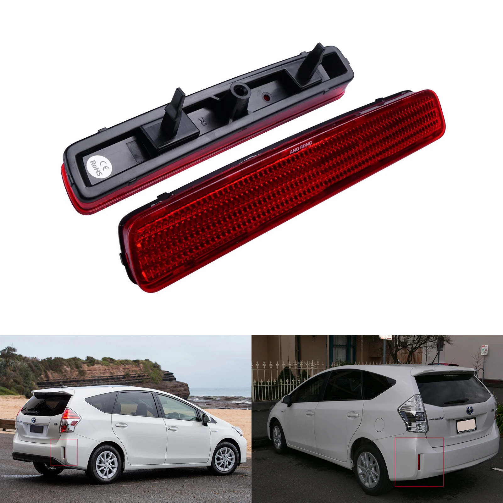 

2 шт., светодиодный бампер для Toyota Prius 2012-2017 Scion tC 2014-16