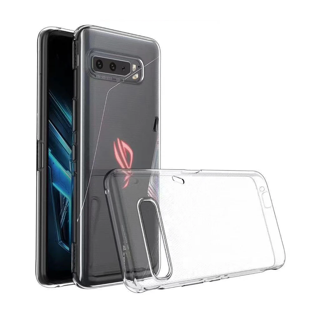 Offical Original Phone Case for ASUS Rog Phone 3 ZS661KS RogPhone3 Soft Crystal Clear Silicone Ultra Thin Transparent Back Cover