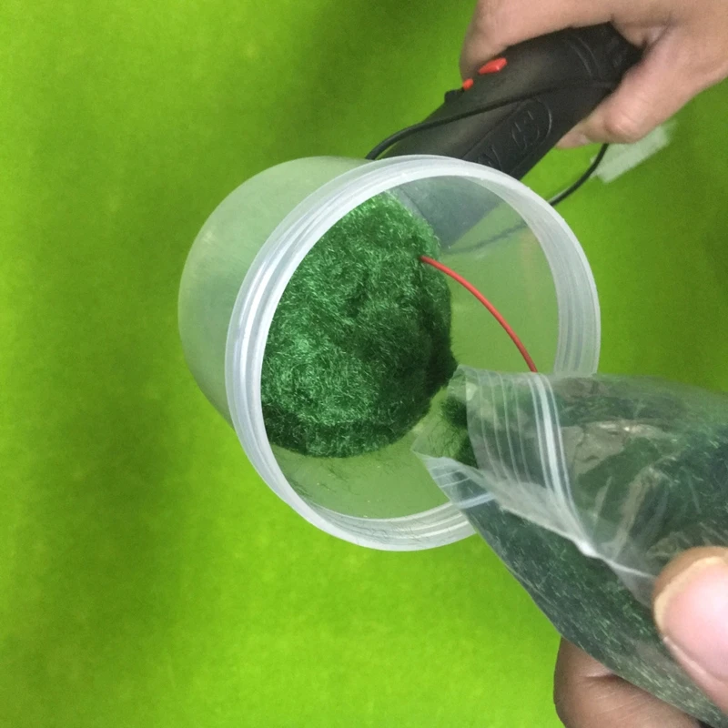 

Static Grass Plant Flocking Applicator Set ABS Mini Flock Applicator for Miniature Landscape DIY Scenic Modelling Sand