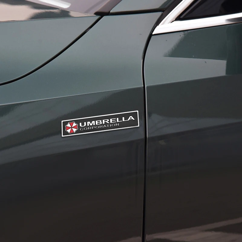

Car Styling 3D Aluminum Alloy Umbrella Corporation Car Stickers Decals Emblem Decorations Badge Auto Accessories
