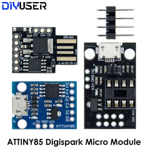 Blue Black TINY85 Digispark Kickstarter Micro Development Board ATTINY85 module for Arduino IIC I2C USB