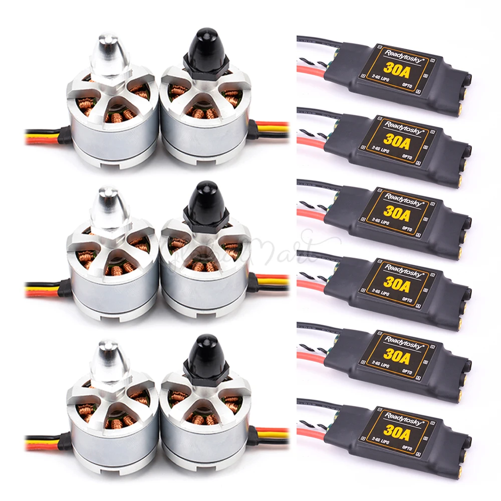 Новый бесщеточный мотор 30A 2 6S ESC + 2212 920KV CW / CCW для радиоуправляемого квадрокоптера