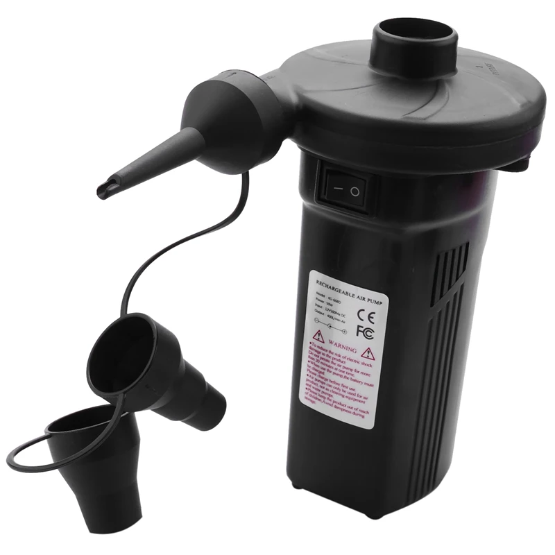 

Eu Plug,Rechargeable Electric Air Pump Nickel-Cadmium Battery Inflatable Air Pump Inflate Deflate For Outdoor Kayak Airbed Boat