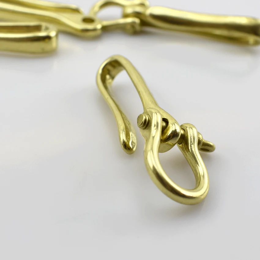 2 шт. латунь U Форма сумка пряжки Сережка D кольцо в виде застежки для логотипы