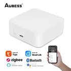 Шлюз Aubess Tuya многорежимный, Wi-Fi + Bluetooth + Zigbee, многопротокольный Коммуникационный шлюз, дистанционное управление через приложение Smart Life