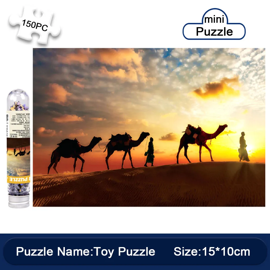 Пазл для взрослых забавные мини пазлы с круговыми трубками 150 штук пазл бумажным