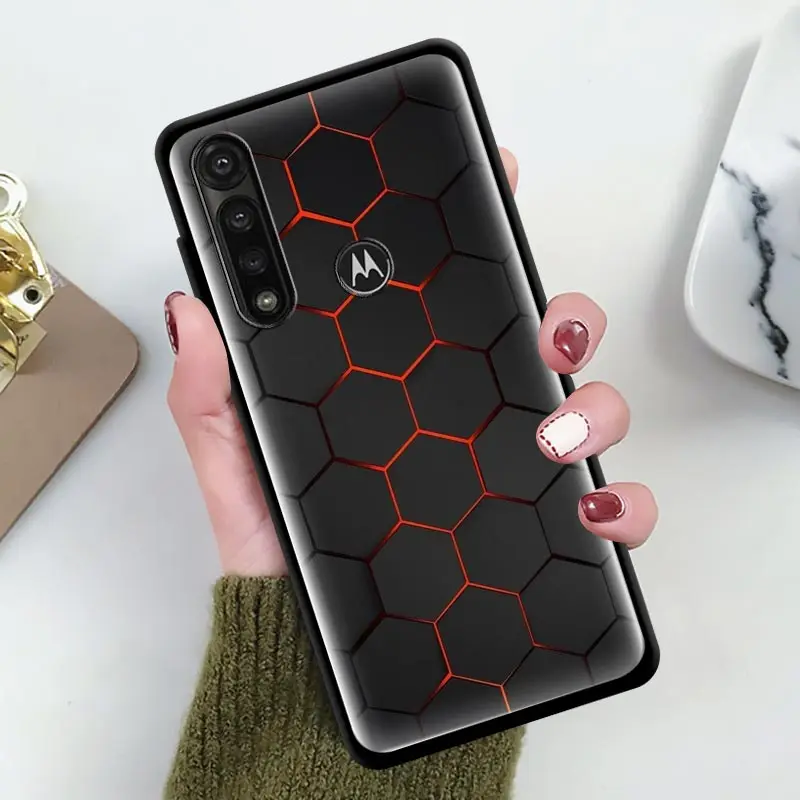 

Black Light Dark Phone Case for Motorola G8 Power Lite G9 Play E7 Plus One Fusion+ G Stylus Soft Silicone Back Cover Coque Shell