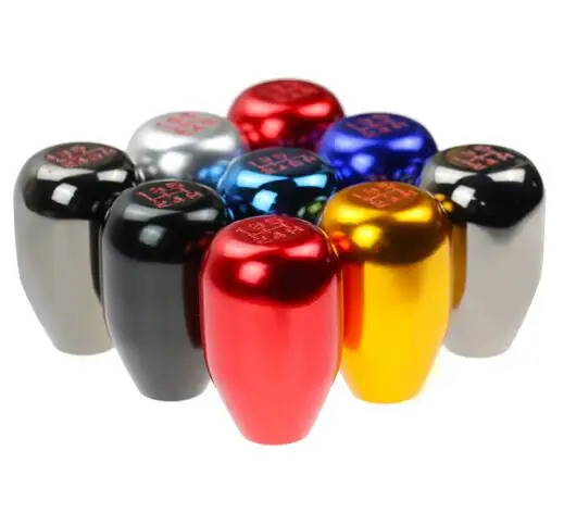 5 скоростей Ручка Переключения рулевого механизма автомобиля из алюминиевого