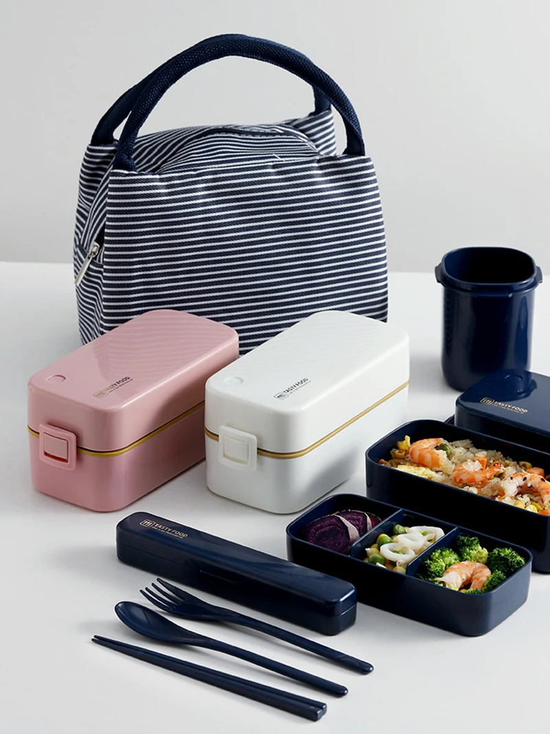 Ланч бокс для микроволновки Bento 850 мл японский портативный контейнер хранения