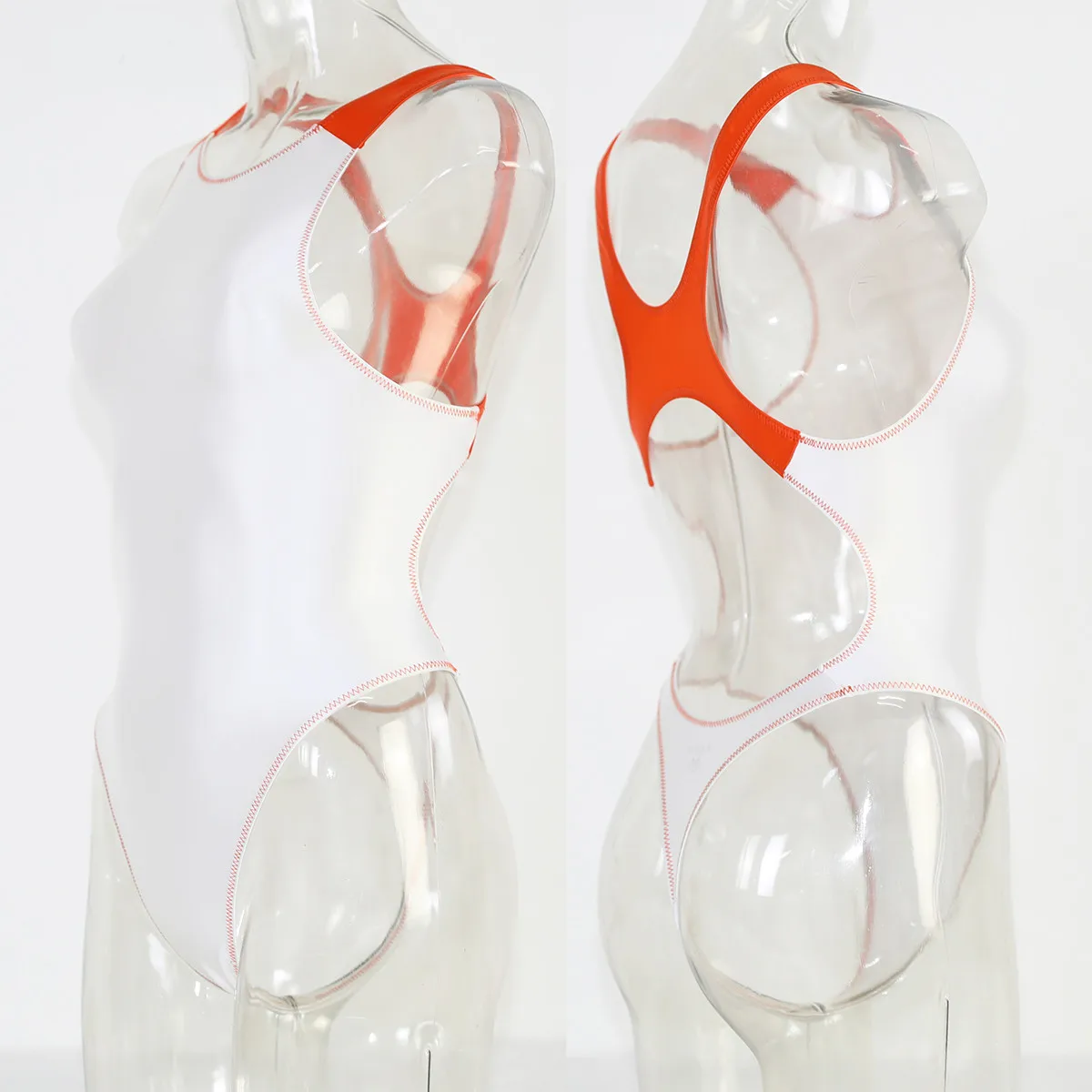 Купальник XCKNY Женский масляный глянцевый с высокой вилкой