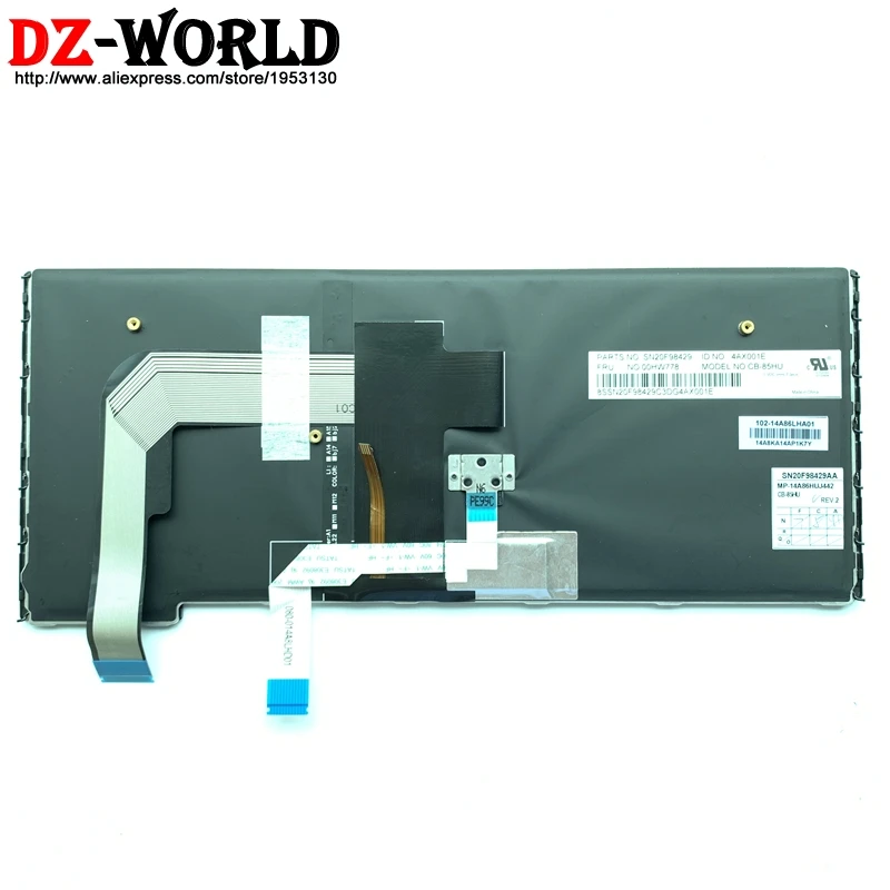 Новая Венгерская клавиатура с подсветкой для Lenovo Thinkpad Yoga 460 P40 S3 14 Hungary подсветка