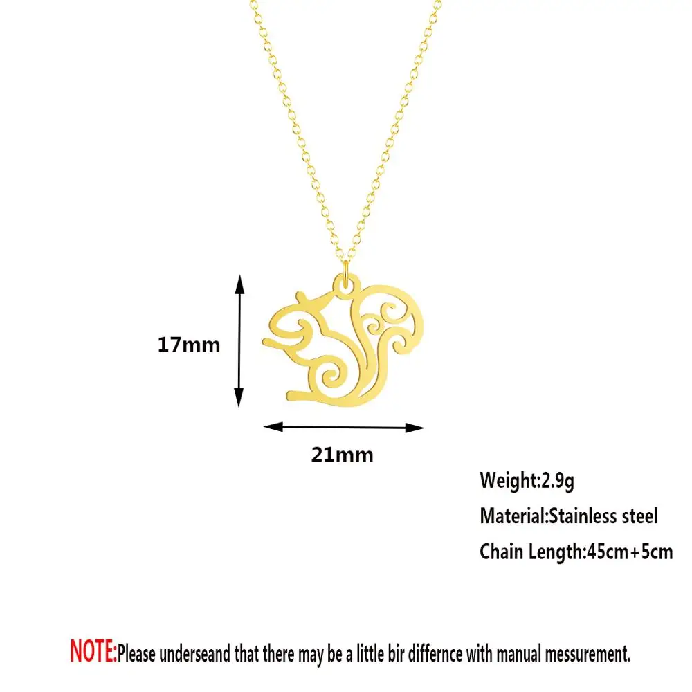 Чандлер орагами ожерелье с белками и кулоном орехи деревья леса для женщин