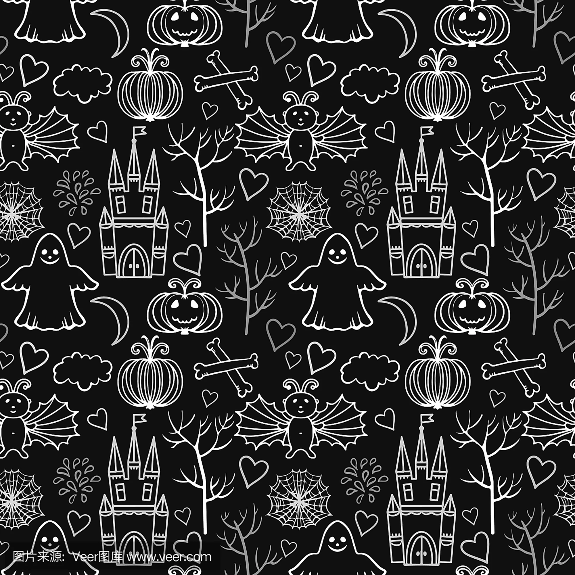

Horrible Halloween Background Clear Stamp/Seal for DIY Scrapbooking/photo Album Decorative Clear Stamp Sheets 13*13cm