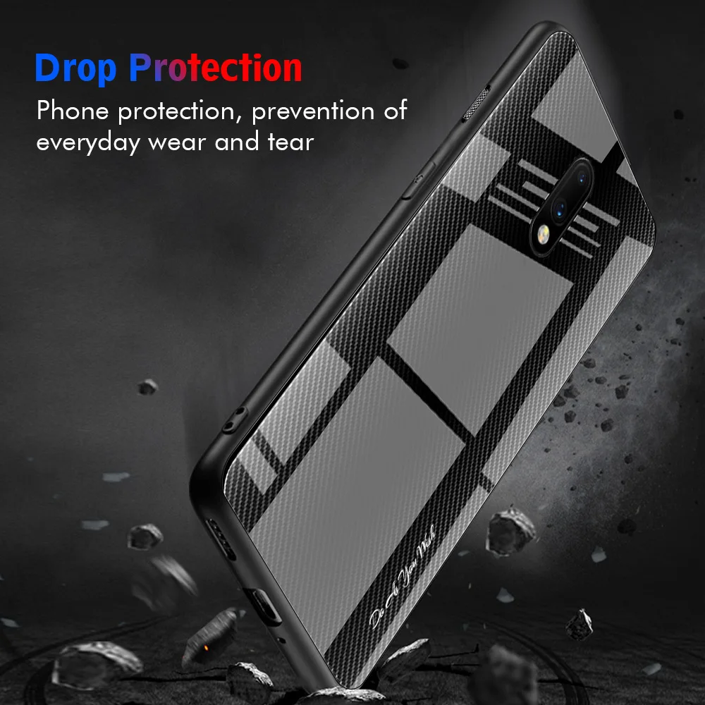 YUNAO phone case For One plus series glass Network cable texture 7 Pro tough |