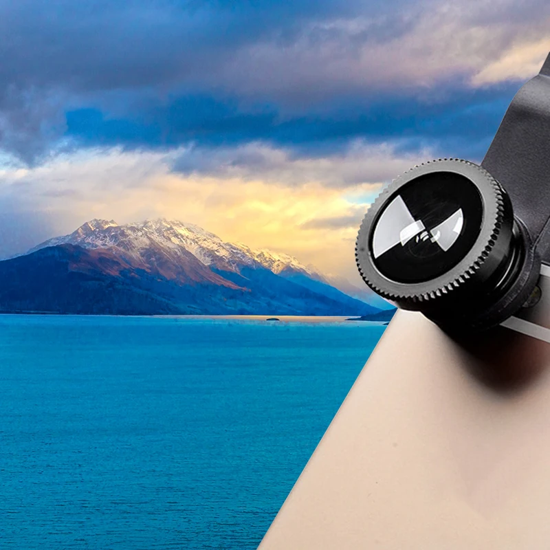 Объектив для телефона рыбий глаз 0.67x широкоугольный зум-объектив макрообъективы