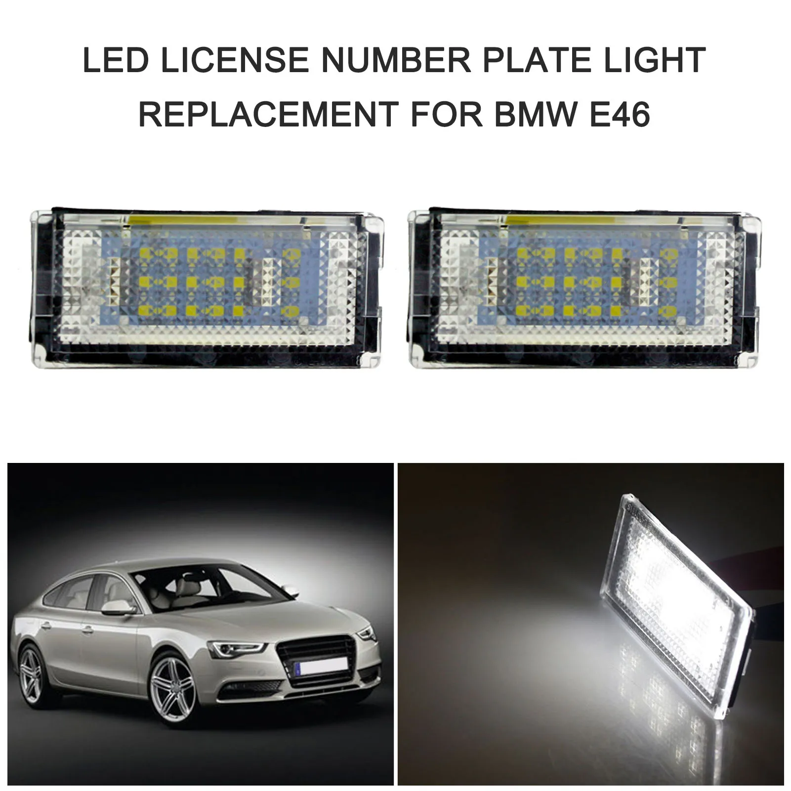 Светодиодный номерной знак светильник лампа в сборе 18 шт. светодиодный Замена