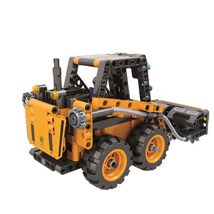 

New toy technology assembly building blocks series snow sweeper model children's puzzle small particles collage