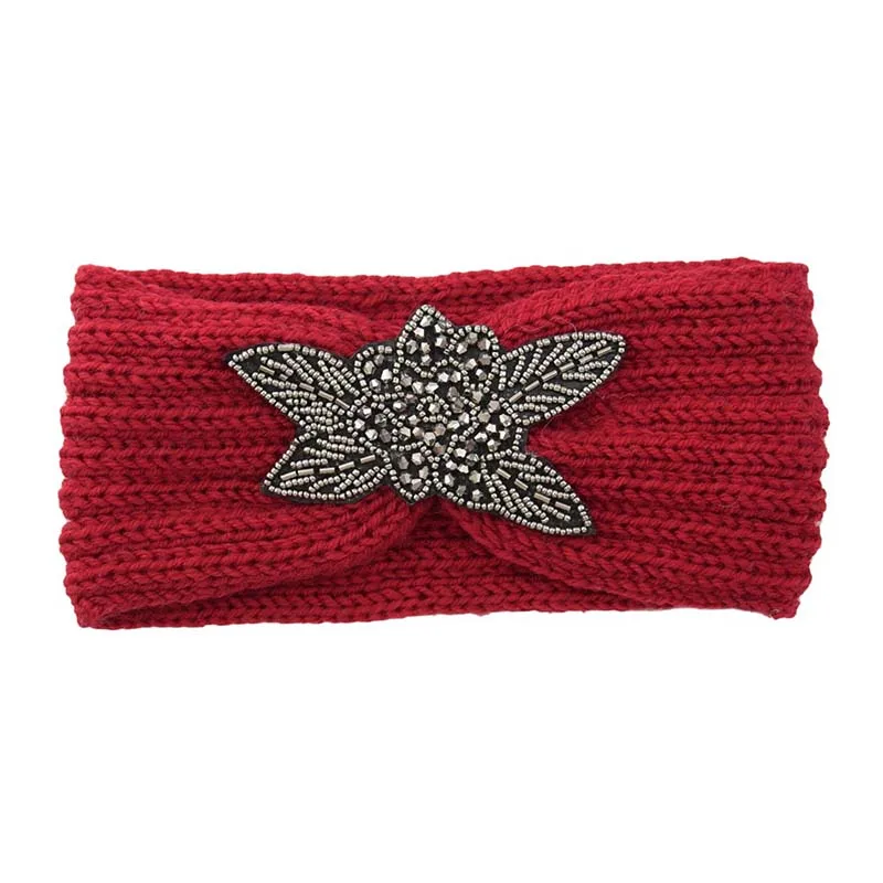 

2020 Spring Warm Headband Woolen Knitting Headbands Sweet Girls Hair Hairband Winter Warmer Ear Knitted Headband Turban