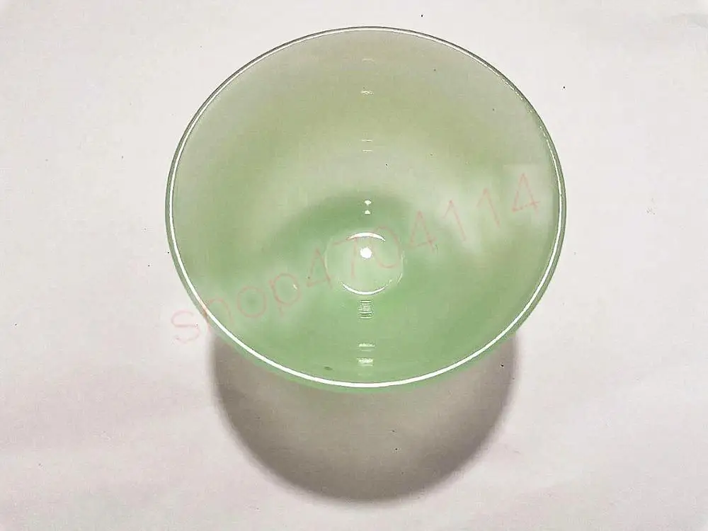 Натуральная Зеленая Нефритовая маленькая чайная чаша/искусственная кожа