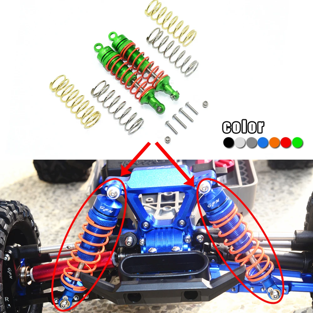 

GPM металлический алюминиевый 87 мм передний амортизатор #5862 для 1/10 TRAXXAS обработанный 67076-4 SLASH 4X4 HOSS 90076-4 для короткогрузового автомобиля