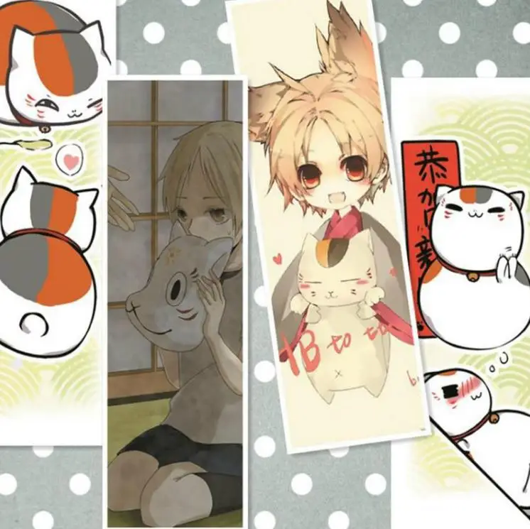 

8 Pcs/Pack Japan Anime Natsume Yuujinchou Himouto Umaru-chan Paper Bookmark Message Card Figure Toy for Kids Gift