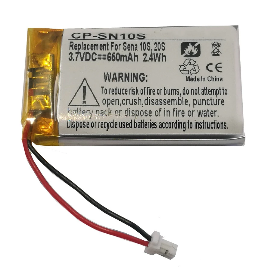 

650mAh Battery for Sena 10S, 20S headset
