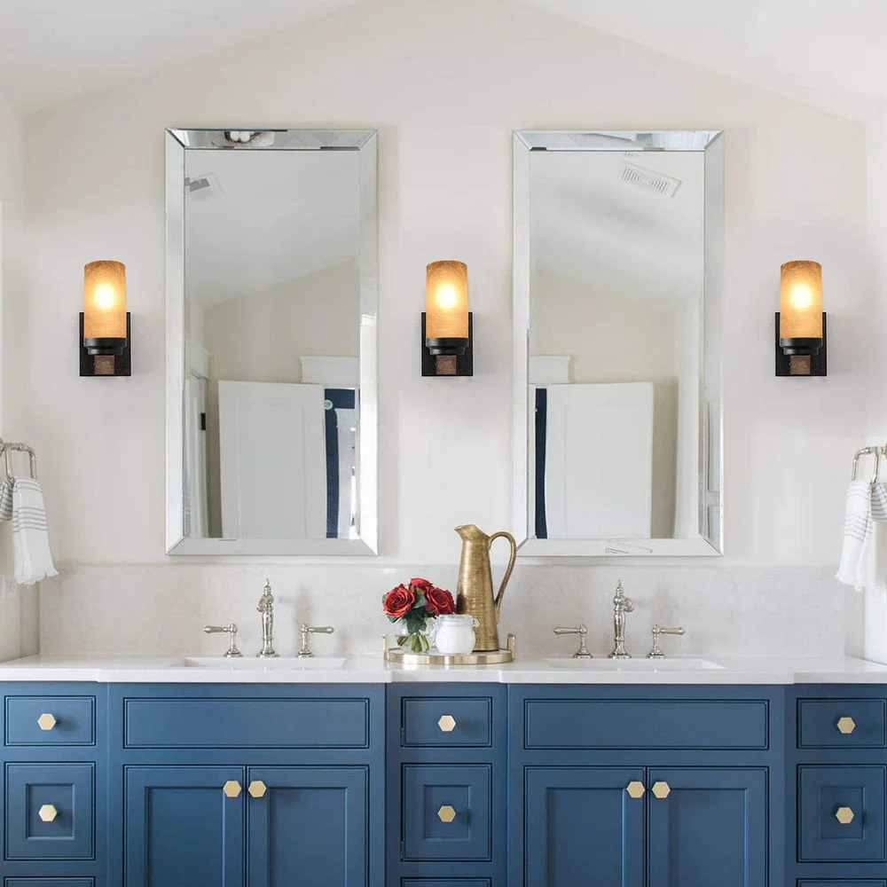 

Cylindrical Shape Lampshade Replaceable Glass Lamp Shade Delicate Lampshade