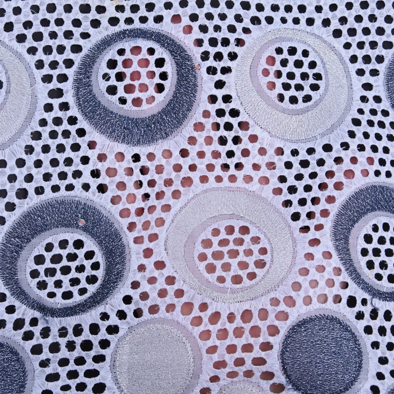 5 ярдов Дубайский нигерийский тюль кружевная ткань вышитая 2019