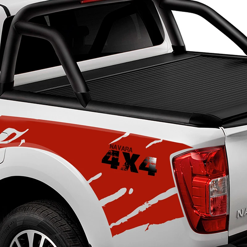 Наклейка для автомобиля подходит NISSAN NAVARA NP300 2014 2015 2016 2017 2018 2019 боковая коробка