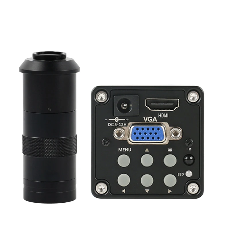 14MP 1080P HDMI VGA микроскоп камера + 100X C Mount Объектив 56 светодиодный светильник с