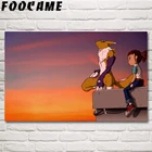 Foocome Digimon Adventure Renamon настенные Шелковые Плакаты и принты картина в стиле аниме домашний Декор картинки Украшение для гостиной