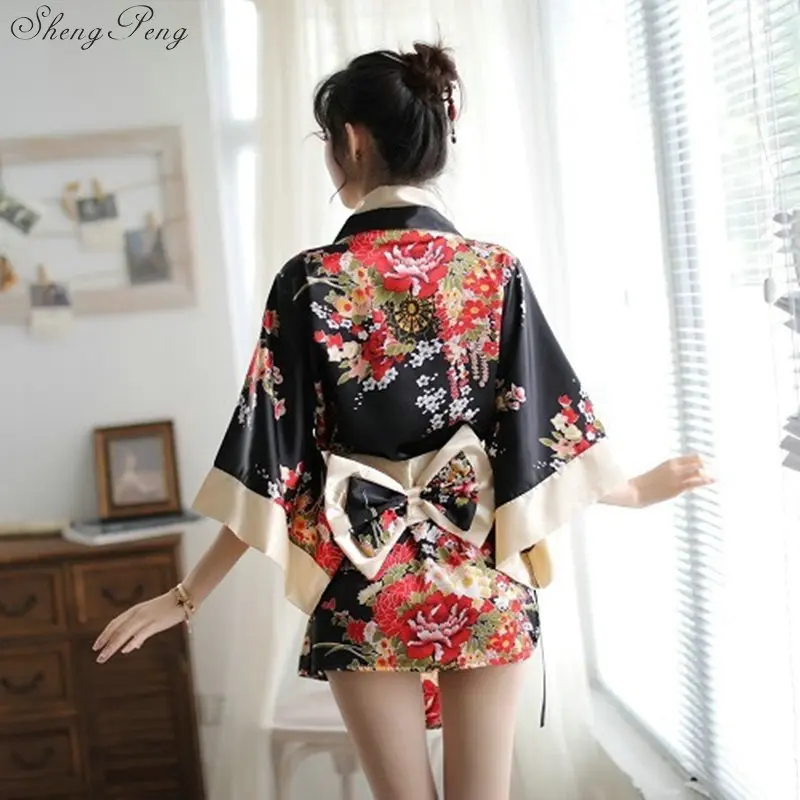 Платье кимоно женское в японском стиле юката пикантная одежда для сна Модная