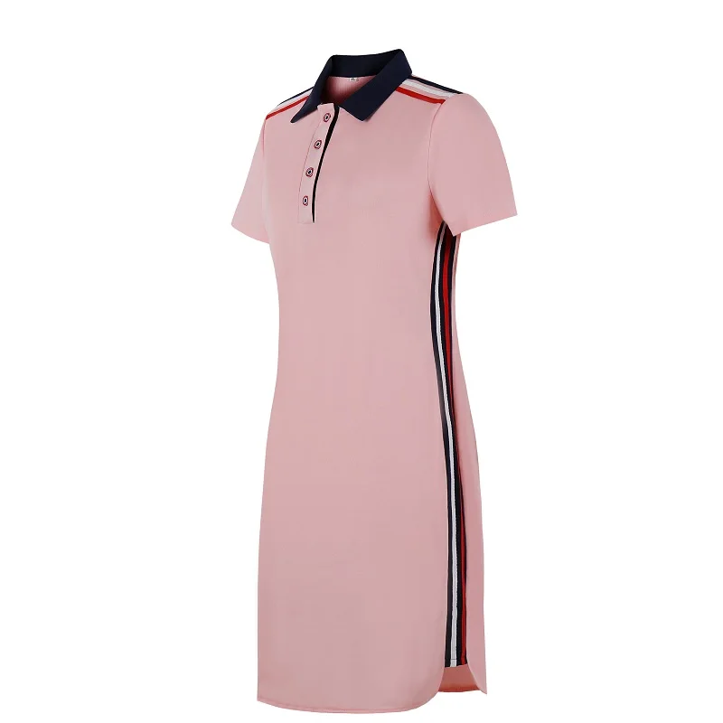 Fashion Brand Women Polo Dress T Shirt Short Sleeve Summer Elegant Dresses Patchwork Female Casual Oversized 6XL Vestidos
