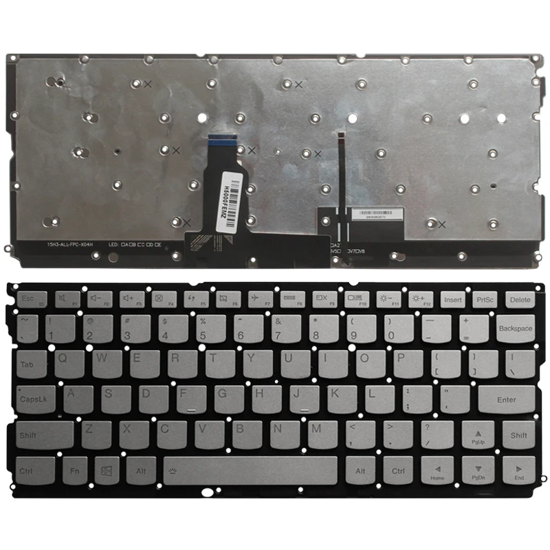 

New English laptop keyboard for Lenovo IdeaPad Yoga 900S yoga 900s-12ISK US Keyboard backlit silver no frame