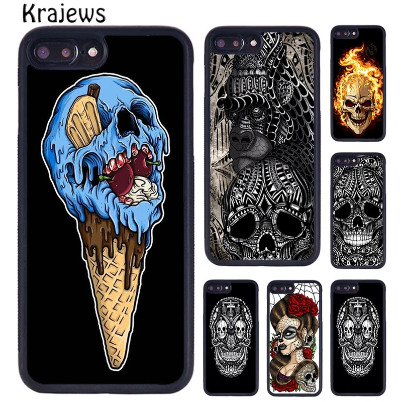 Krajews Skull dracula vampire bats horror Phone Case Cover For iPhone 6s 7 8 plus X XR XS 11 12 13 pro max Samsung Galaxy S9 S10 | Мобильные