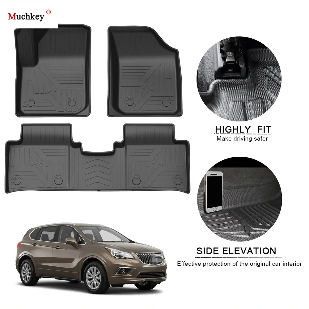 

Car Floor Mats For Buick Envision 2014-2020 TPE Non-Slip Foot Pad Waterproof Rubber Carpets Auto Automobile Interior Accessories