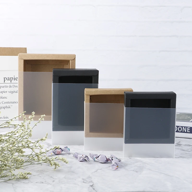 10 шт. свадебные коробки для печенья конфет тортов крафт бумага упаковочная