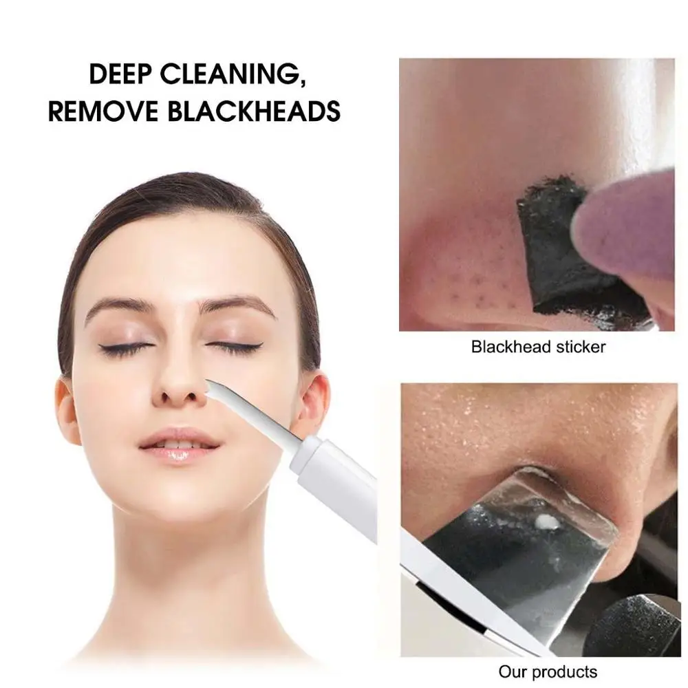

Acne remover vacuum cleaner tool refill ultrasonic scrubber skin pores acne acne removal spatula cleaner