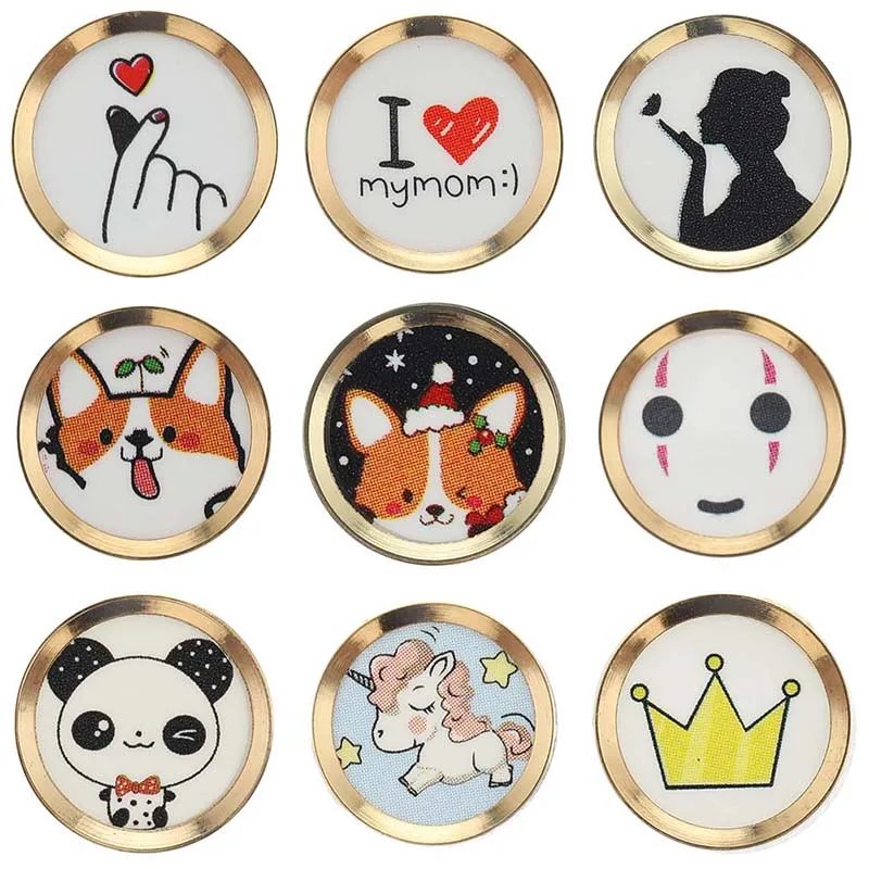 

1PCS Cute Cartoon Touch Home Button Sticker For IPhone 5 6 6S 7 8 Plus For Ipad Air Mini Fingerprint Identification Keypad